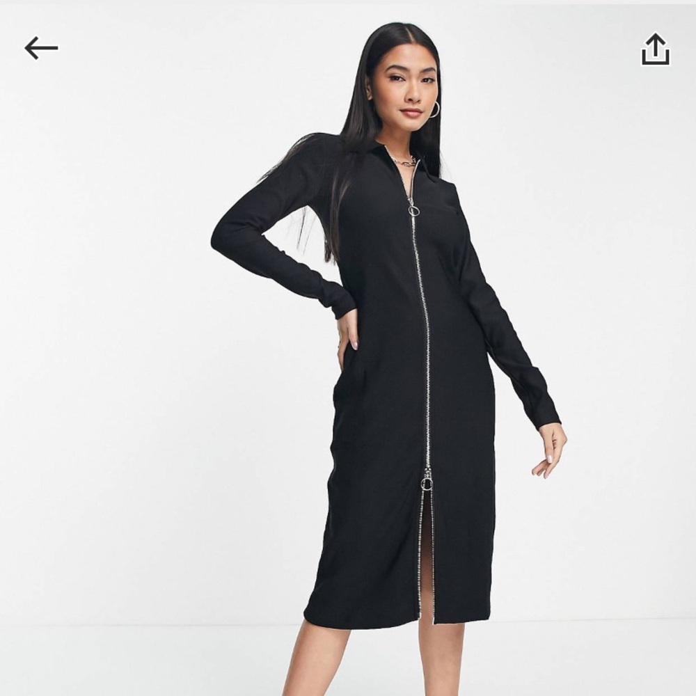Midi zipper dress. New